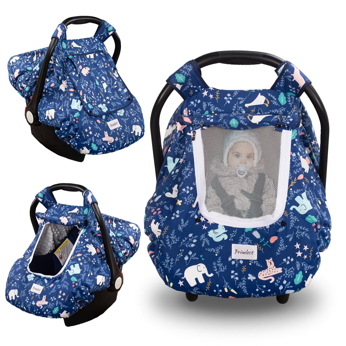 Baby Car Seat Cover - Beavtaens Minky Carseat Sover variant image