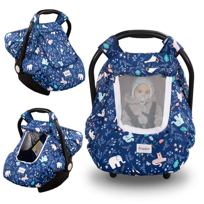 Baby Car Seat Cover - Beavtaens Minky Carseat Sover variant image