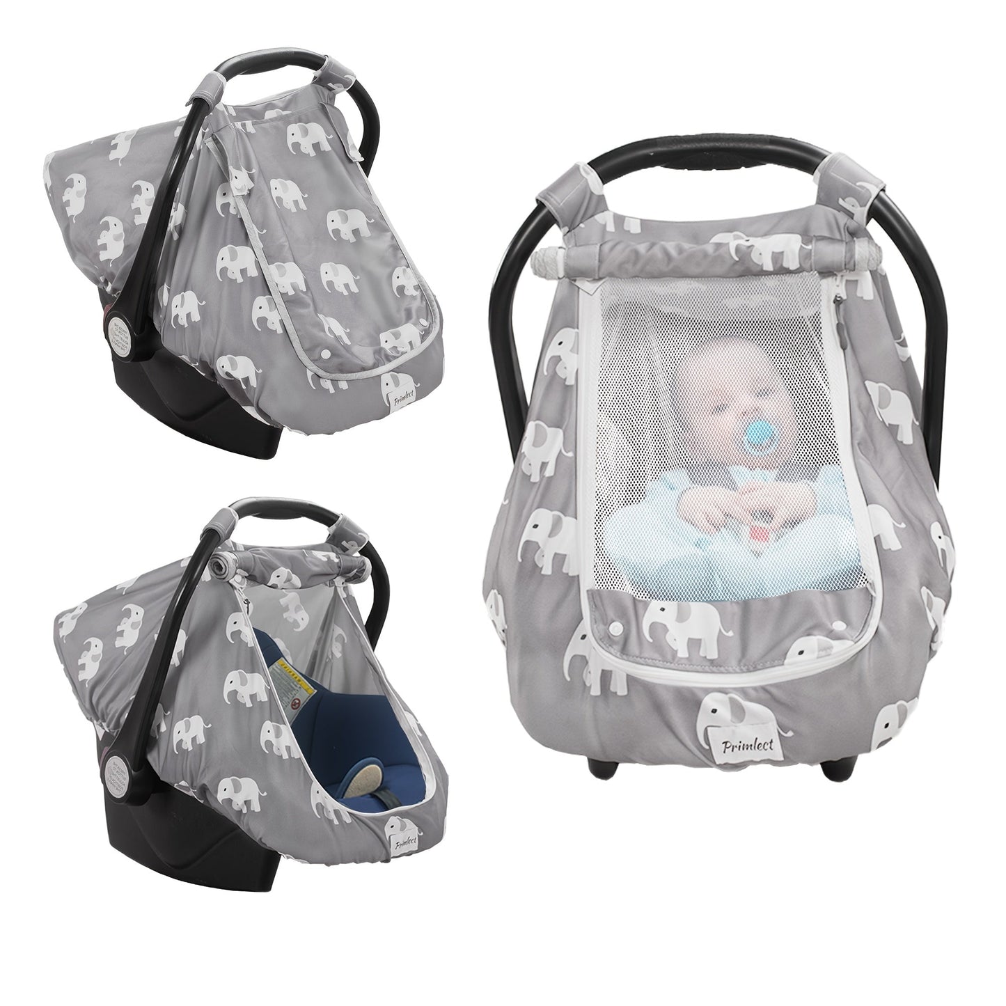 Baby Car Seat Cover - Breathable Beavtaens Covers Stretchy variant image
