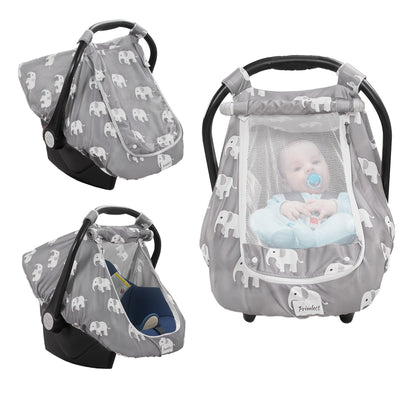 Baby Car Seat Cover - Breathable Beavtaens Covers Stretchy variant image