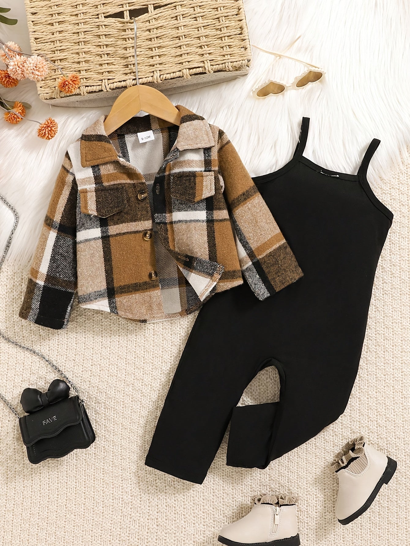 Baby Coffee Brown Knit Coat - product view 2