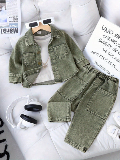 Baby Sky Blue Denim Jacket - product view 23