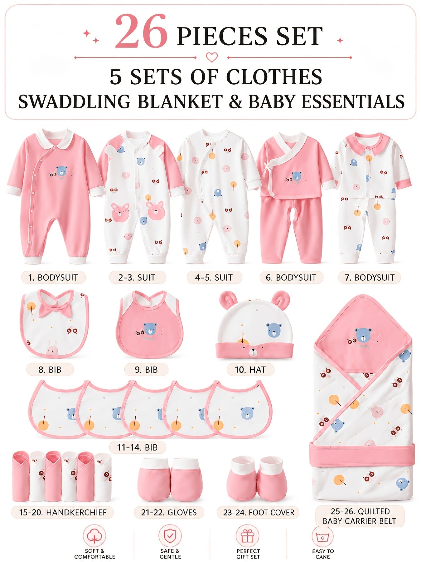 Baby Pink Long-Sleeve Jumpsuit - product view 7