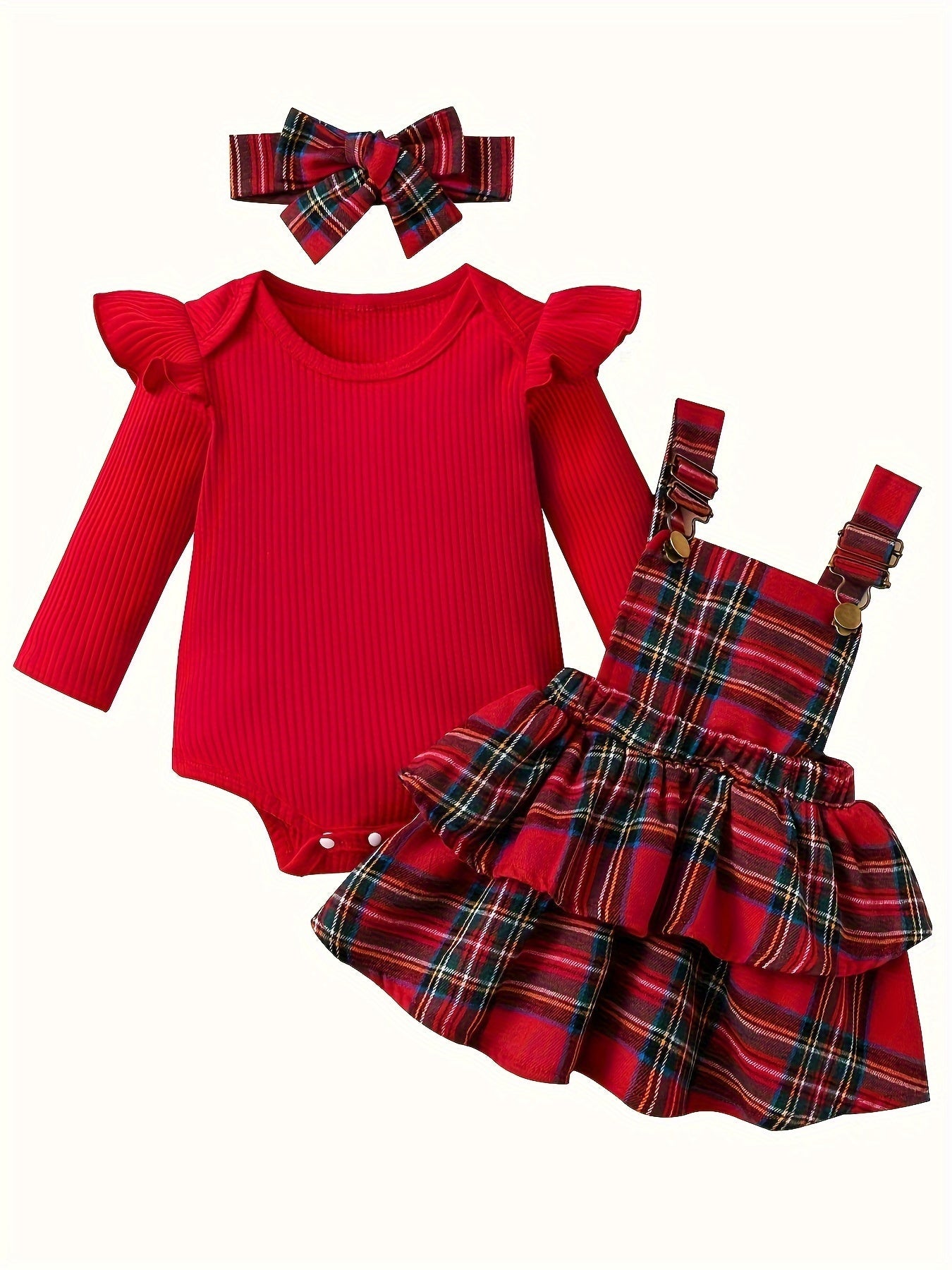Baby Red Long-Sleeve Skirt - product view 6