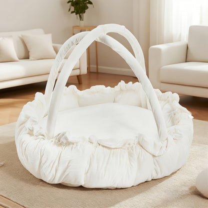 5 in 1 Thick Plush Baby Gym Baby Mats for Floor Tummy Time Mat Cat Bed Dog Bed - product view 4