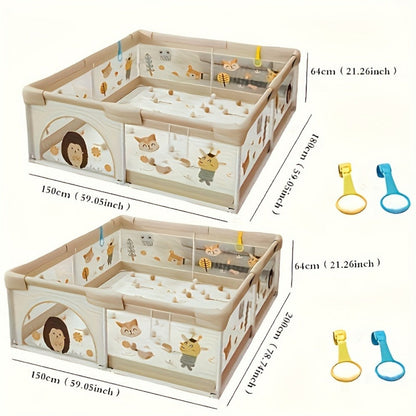 Baby Playpen with Non-Slip Base for Practical Everyday Home Use in Kids' Room detail image - detail view 3