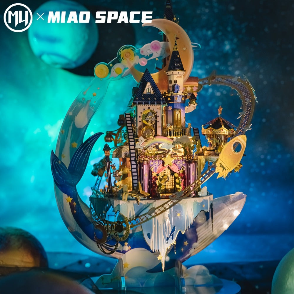 3D Metal Model Kit MU Star Playground – Handcrafted Garden Scene DIY Puzzle for Teens & Adults Ages 14+, Unique Birthday Christmas Valentine's Day Gift for Girlfriend Women Teen Girls