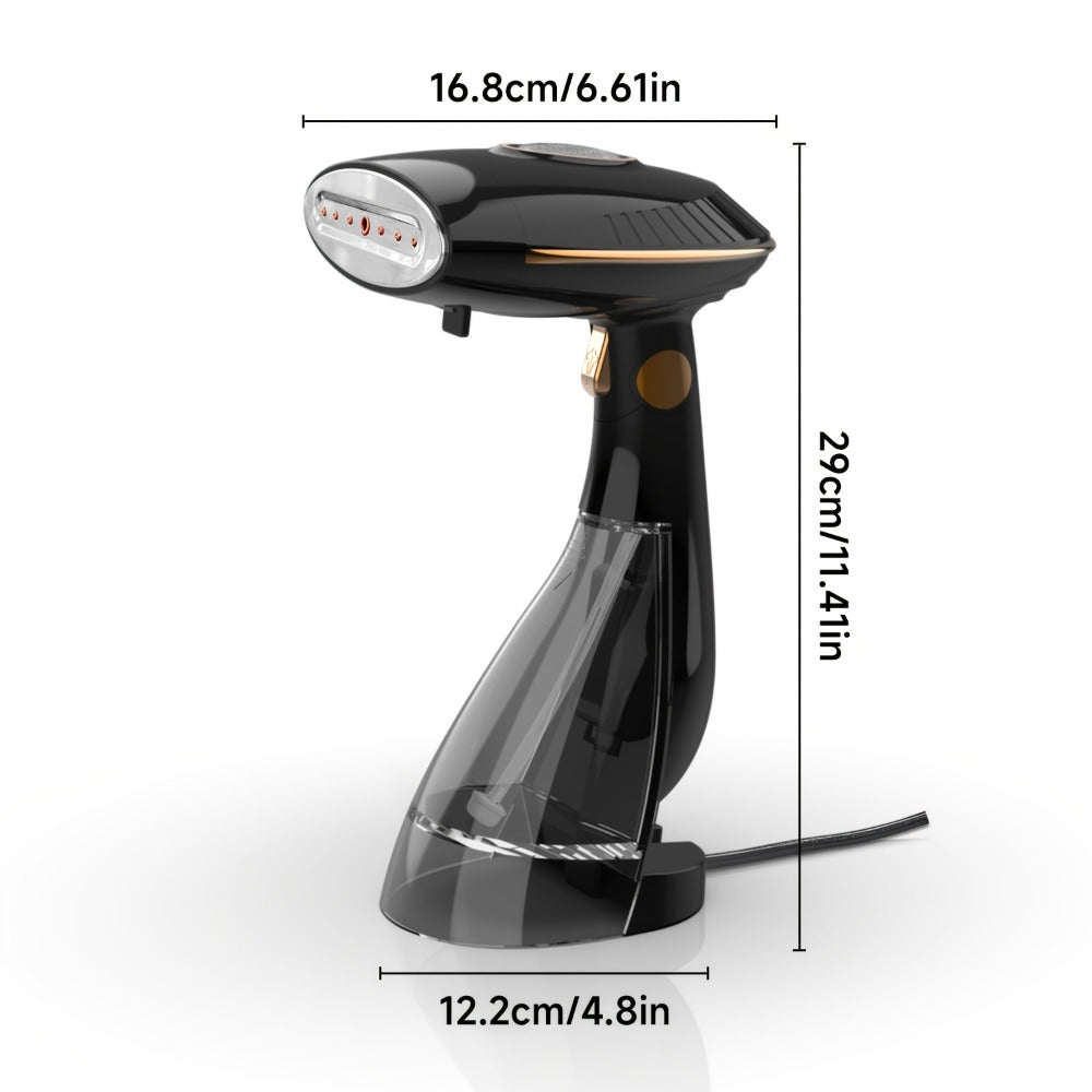 Handheld Garment Steamer 1500W Portable Fabric Steamer Quick Heat Continuous Steam for Removing Wrinkles Creases from Clothes Curtains Upholstery Travel Home Use