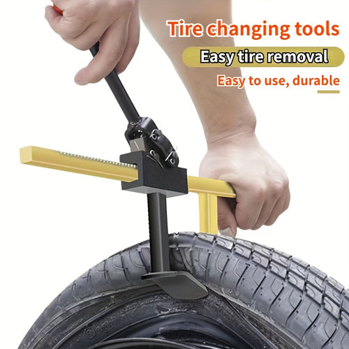 Heavy-Duty Manual Tire Changing Tool, Durable High-Strength Steel Multi-Purpose, Easy-to-Use for Tubeless Tires, Efficient Tire Removal and Installation, 1 pc