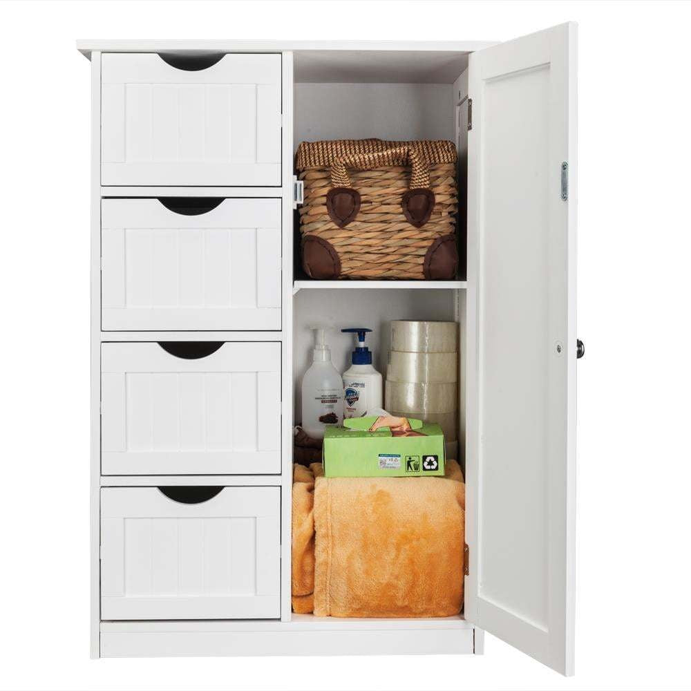 Bathroom Floor Cabinet with Open Shelves for Organized Everyday Storage detail image