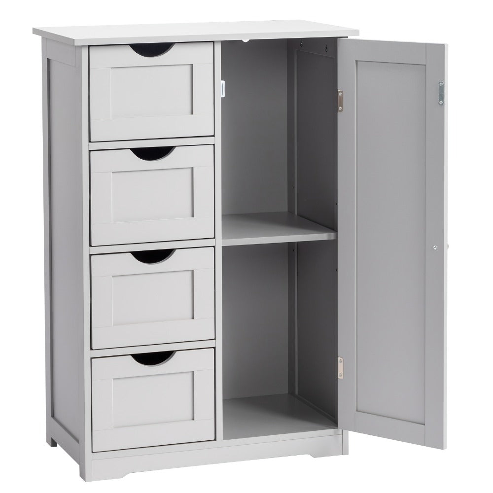 Bathroom Floor Cabinet with Open Shelves for Organized Everyday Storage detail image - detail view 5