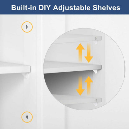 Bathroom Floor Cabinet with Open Shelves for Organized Everyday Storage detail image - detail view 9
