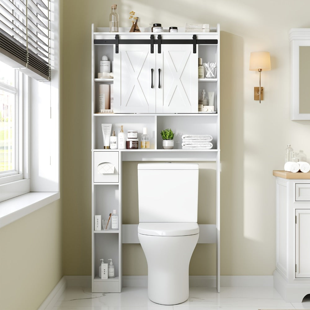 Bathroom Storage Cabinet with Sliding Doors for Organized Everyday Storage detail image