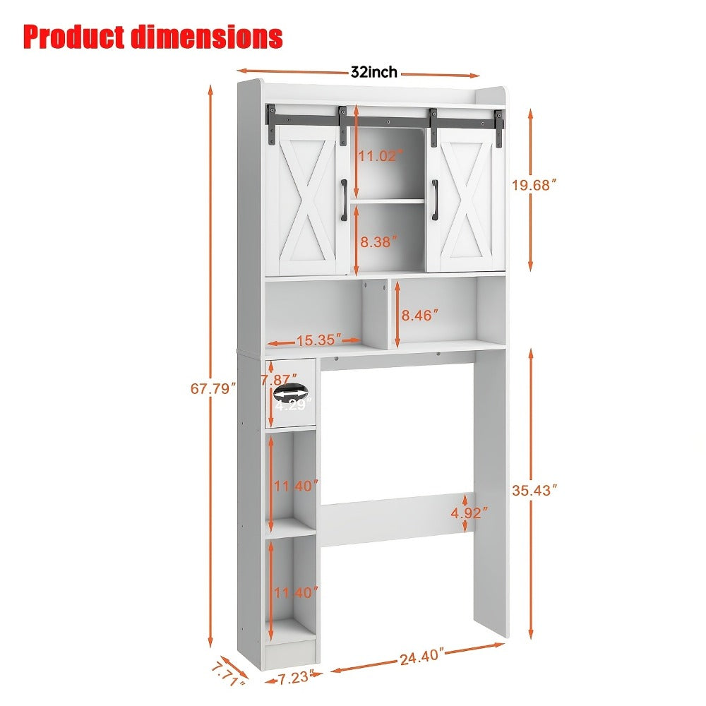 Bathroom Storage Cabinet with Sliding Doors for Organized Everyday Storage detail image - detail view 4