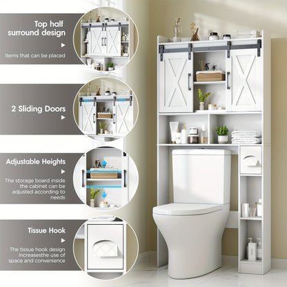 Bathroom Storage Cabinet with Sliding Doors for Organized Everyday Storage detail image - detail view 6