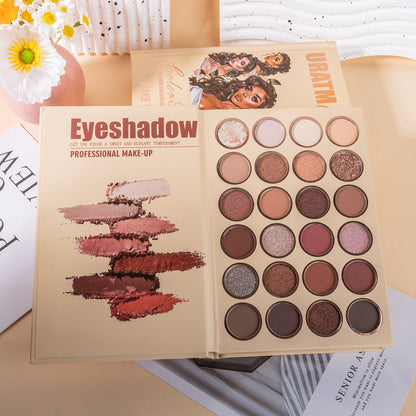 43-Color Eyeshadow Palette Book-Style Folding All-in-One Matte Shimmer Glitter Contour Blush & Highlighter – Multifunctional Makeup Palette for All Skin Tones Everyday & Special Occasion Looks