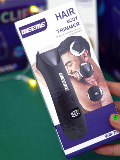 Body Hair Trimmer for Men & Women – Professional Electric Bikini Trimmer, Multi-Functional Hair Removal Device for Shaving & Grooming, Christmas Gift Set