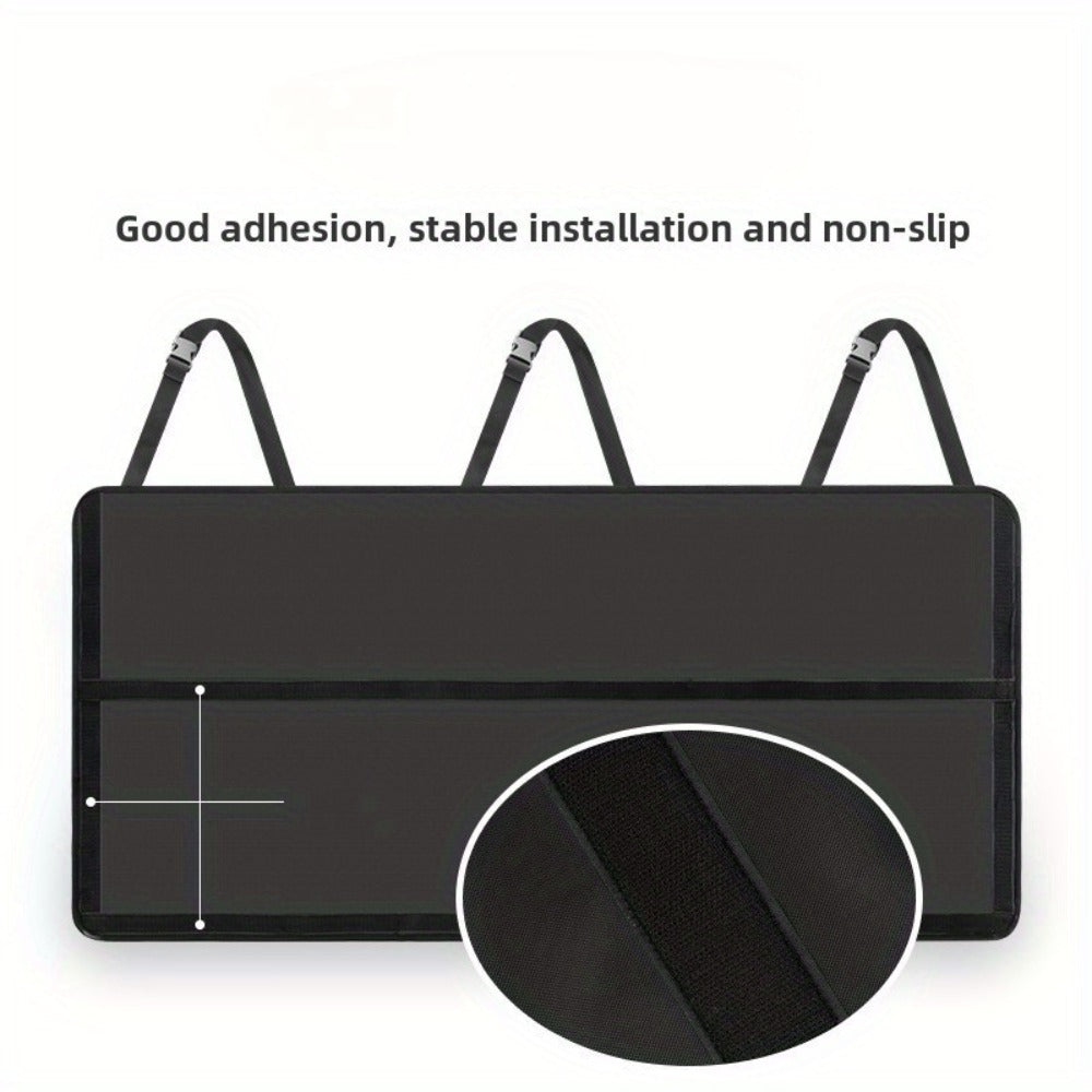 Car Trunk Organizer Bag - High Capacity Oxford Cloth Rear Seat Storage with Adjustable Dividers & Storage Pockets, Universal Fit for Cars, SUVs & Trucks