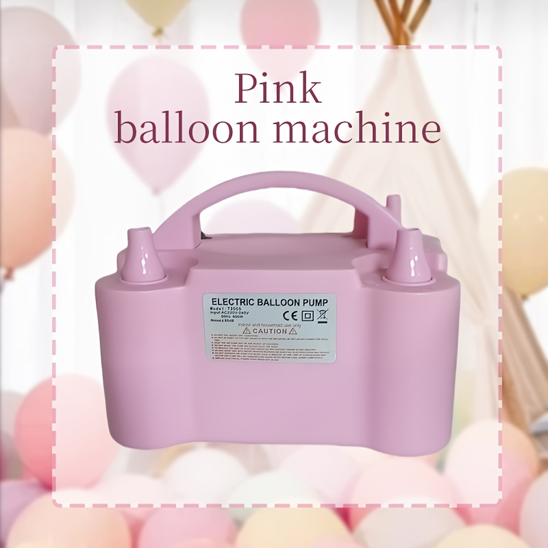 Electric Balloon Pump Double Nozzle 600W – Portable Fast Balloon Blower Inflator for Party Decoration, Birthday, Wedding & Events, 110V-120V, Multiple Colors with Optional Balloon Kit (Green, Rose Red, Pink, Blue, Orange)