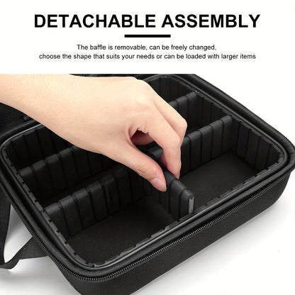 Hard Shell Barber Case Portable – Hair Clipper Trimmer Beauty Tools Organizer Travel Storage Bag Barbershop Styling Kit Carrying Case for Professional & Home Grooming