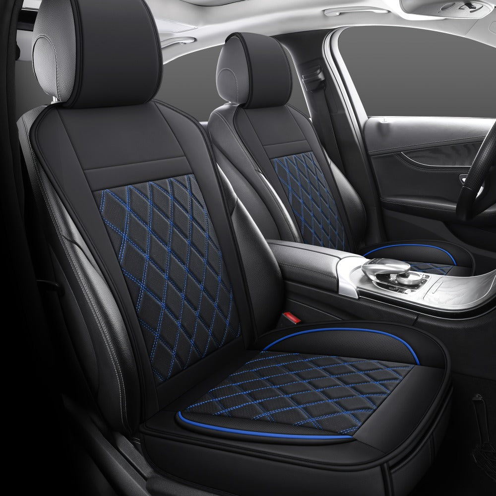Car Seat Covers Front Pair – Universal Fit Bucket Seat Protector, Anti-Slip Full Surround High-Back Design, 15 Colors, Fits Cars SUVs Trucks