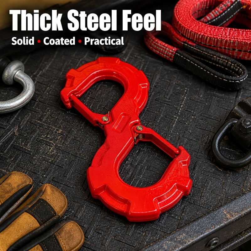 Multi Functional High-quality S-shaped Trailer Tow Hook, Heavy-duty G80 Alloy Steel, Towing Hook Load Capacity Of 33000 Pounds, Suitable For Off-road Rescue, Trucks, Trailers, SUVs And Other Vehicles, Essential For Outdoor Adventure Travel