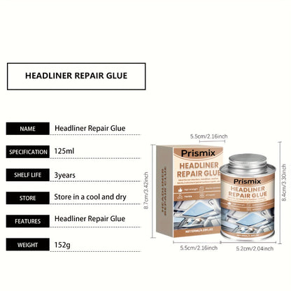 Car Interior Adhesive & Roof Repair Glue – Fabric, Leather & Plastic Headliner Repair Gel for Auto Interiors