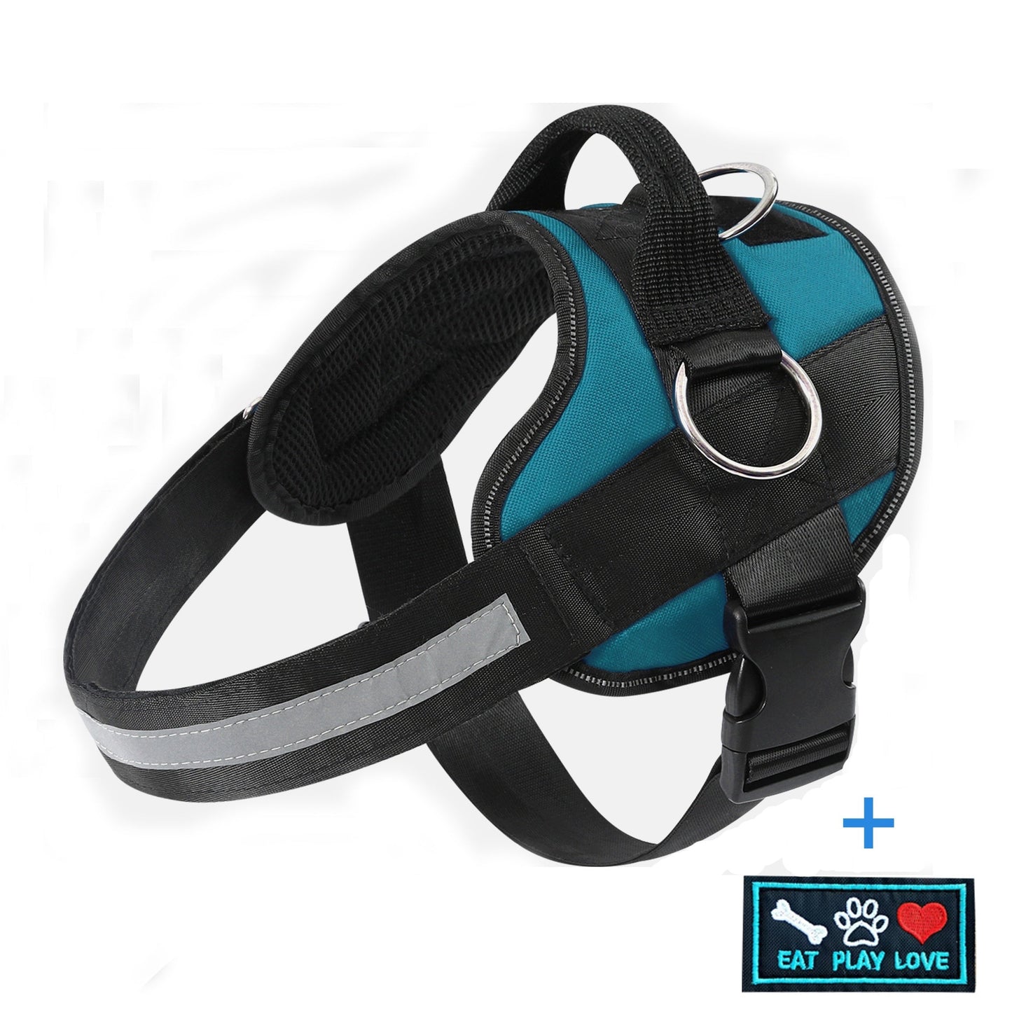 Breathable Reflective Dog Harness with Control Handle – Adjustable Outdoor Vest for Walking Running Hiking – XS to XXL