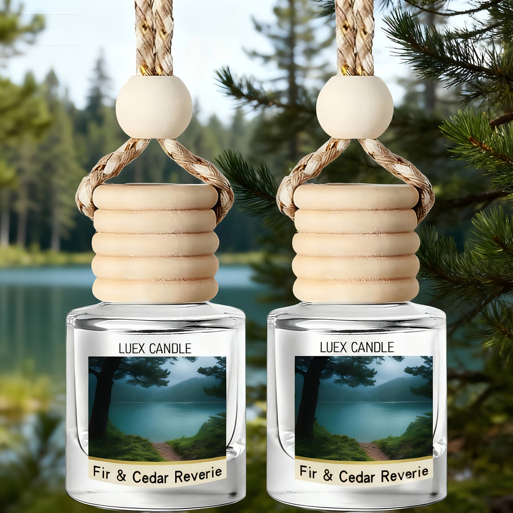 Car Air Freshener Diffuser 2 Pack Hanging Air Freshener Diffuser - Vanilla Cream Fragrance Oil Air D Iffuser For Car, 45+ Days Long Lasting Fragrance