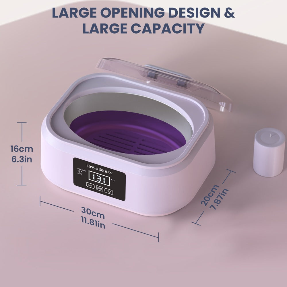 Paraffin Wax Warmer Kit 3000ml Touchscreen for Hands & Feet – Includes 6 Packs Refill Wax, Hot Wax Spa Bath for Arthritis Pain Relief & Deep Skin Moisturizing, Home Salon Use Purple Pink White Green Black