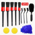 12pcs/set Car Cleaning Brush Set 5pcs Car Detailing Brush Soft Material Auto Wash Brush Set Car Interior Rim Brushes