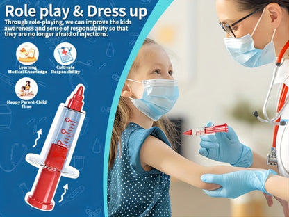 Kids Doctor Kit with Medical Cart Set – Movable Toy Trolley, Stethoscope, Thermometer & Accessories | Doctor Nurse Role Play Toy for Boys & Girls Ages 3 4 5 6, Birthday & Christmas Gift