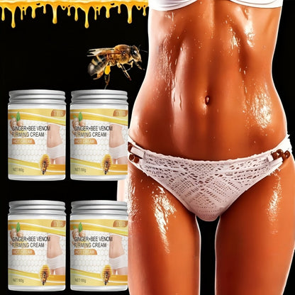 Body Firming Cream 4 Pack with Glycerin and Vitamin E 100g Each - Moisturizing Toning Lotion for Abdomen Arms Legs Back Waist Skin Tightening All Skin Types Daily Care