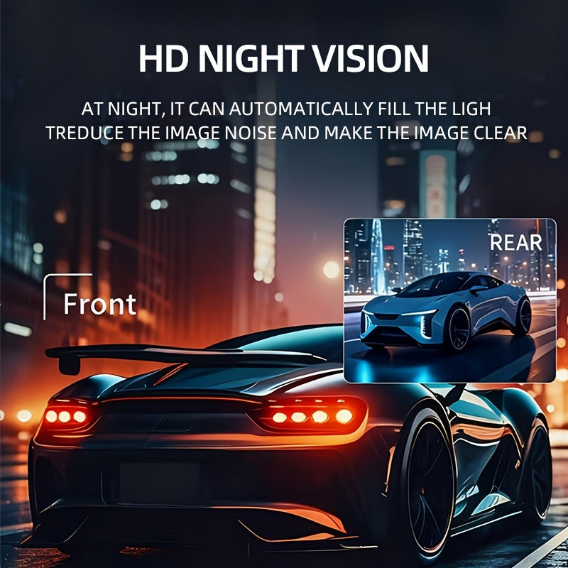 This Is a Comprehensive Driving Recorder Set Featuring Four Lenses, Offering 360-Degree Coverage with 1080P Resolution for The Front And 720P for The Rear, Sides, And Full Display. It Includes High-Definition Night Vision, WDR, G Sensor