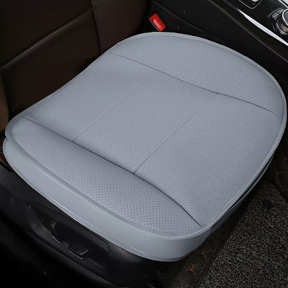 Premium PU Leather Car Seat Covers - Universal Fit, Full Surround Front Seat Cushion Protector, Breathable & Machine Washable, Durable, Padded, And Easy to Install, Available In Beige/Black/Gray