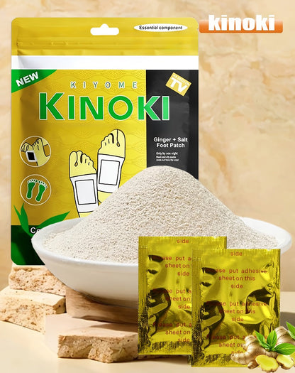 Foot Detox Pads 30 Pack Bamboo Vinegar Ginger Powder Natural Plant Ingredient Deep Cleansing Moisturizing Patches – Overnight Foot Massage Relaxation for Home Office Travel, Self-Care Wellness Gift