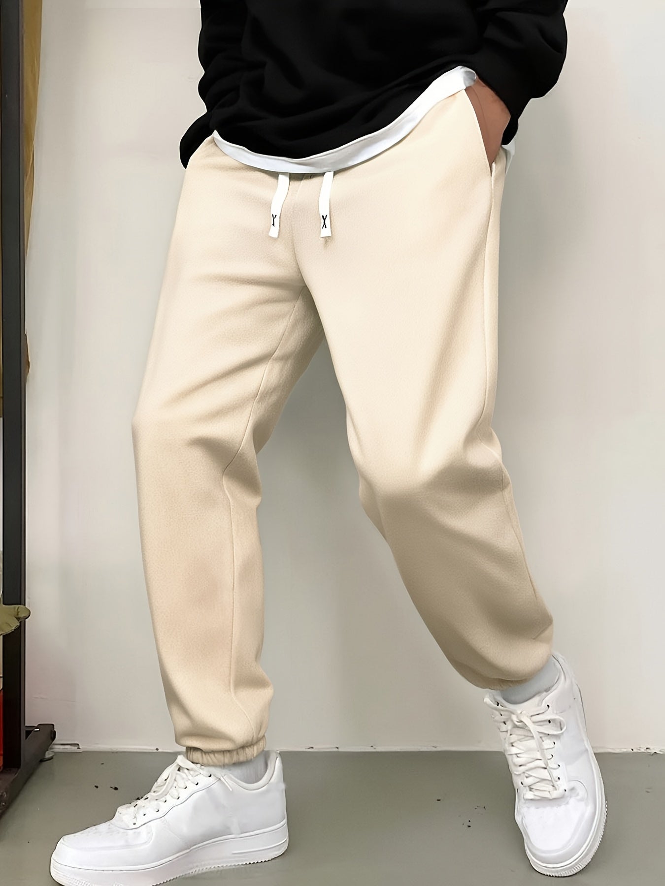 Men's Cargo Pants - Elastic Waist With Pockets Modern Style 393445
