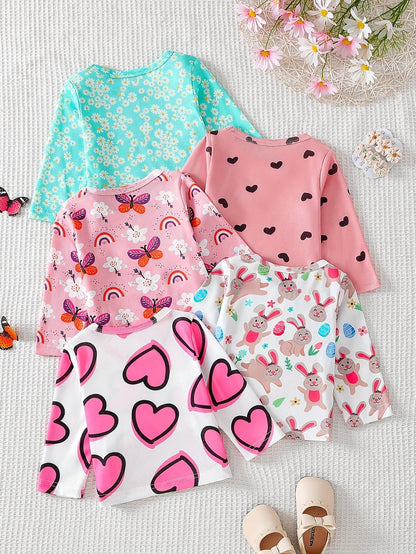 Baby Girl Floral T-Shirt - Long Sleeve Spring