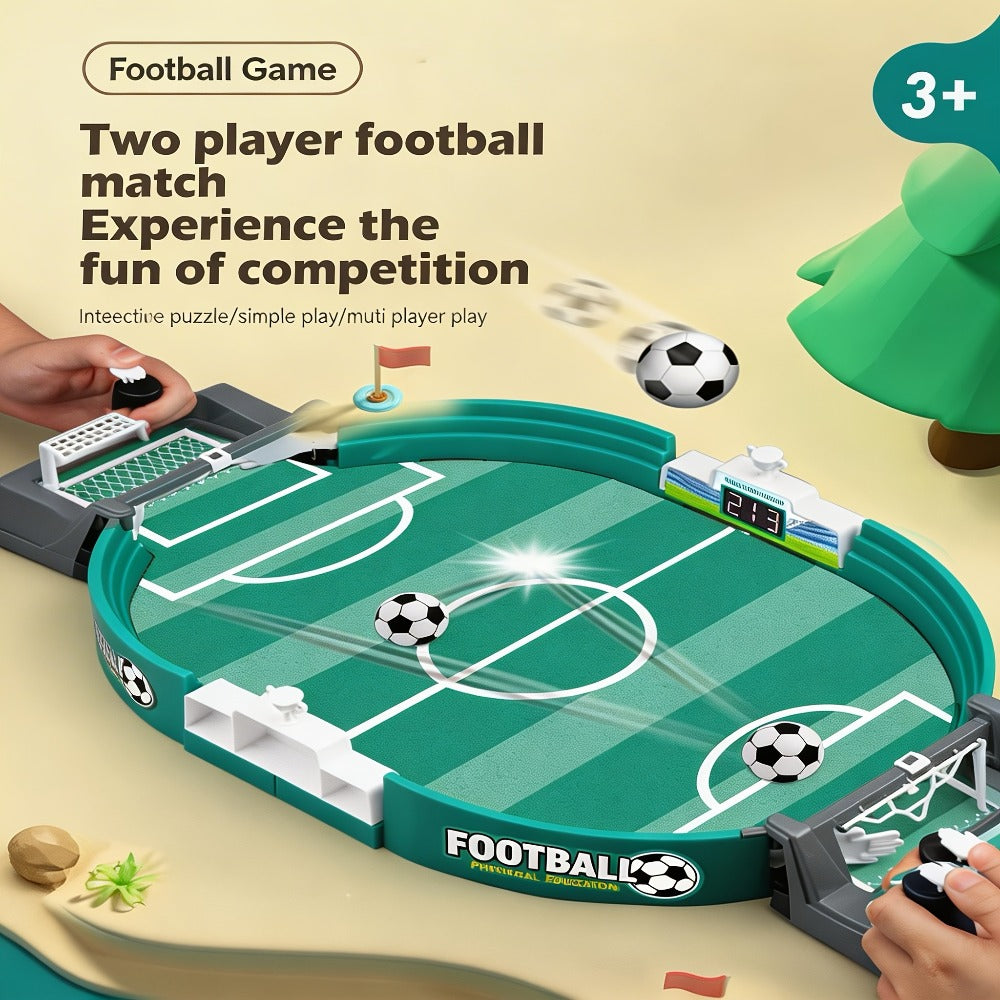Tabletop Soccer Game for Kids – Portable 2 Player Football Board Game, Parent-Child Competitive Table Football Toy, Durable PP Material, Indoor Family Party Game, Birthday Christmas Thanksgiving Gift