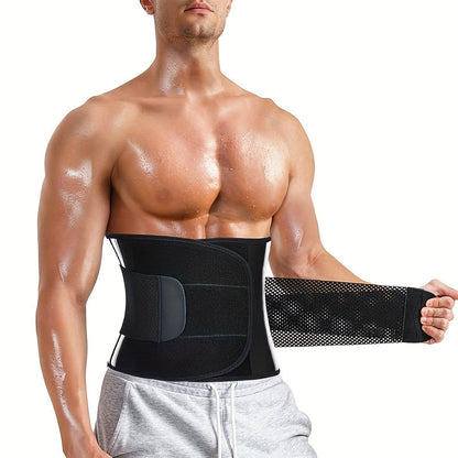 Men's Waist Trainer Sweat Belt Tummy Control Compression Body Shaper Trimmer for Weight Loss & Workout – Sizes M to 3XL