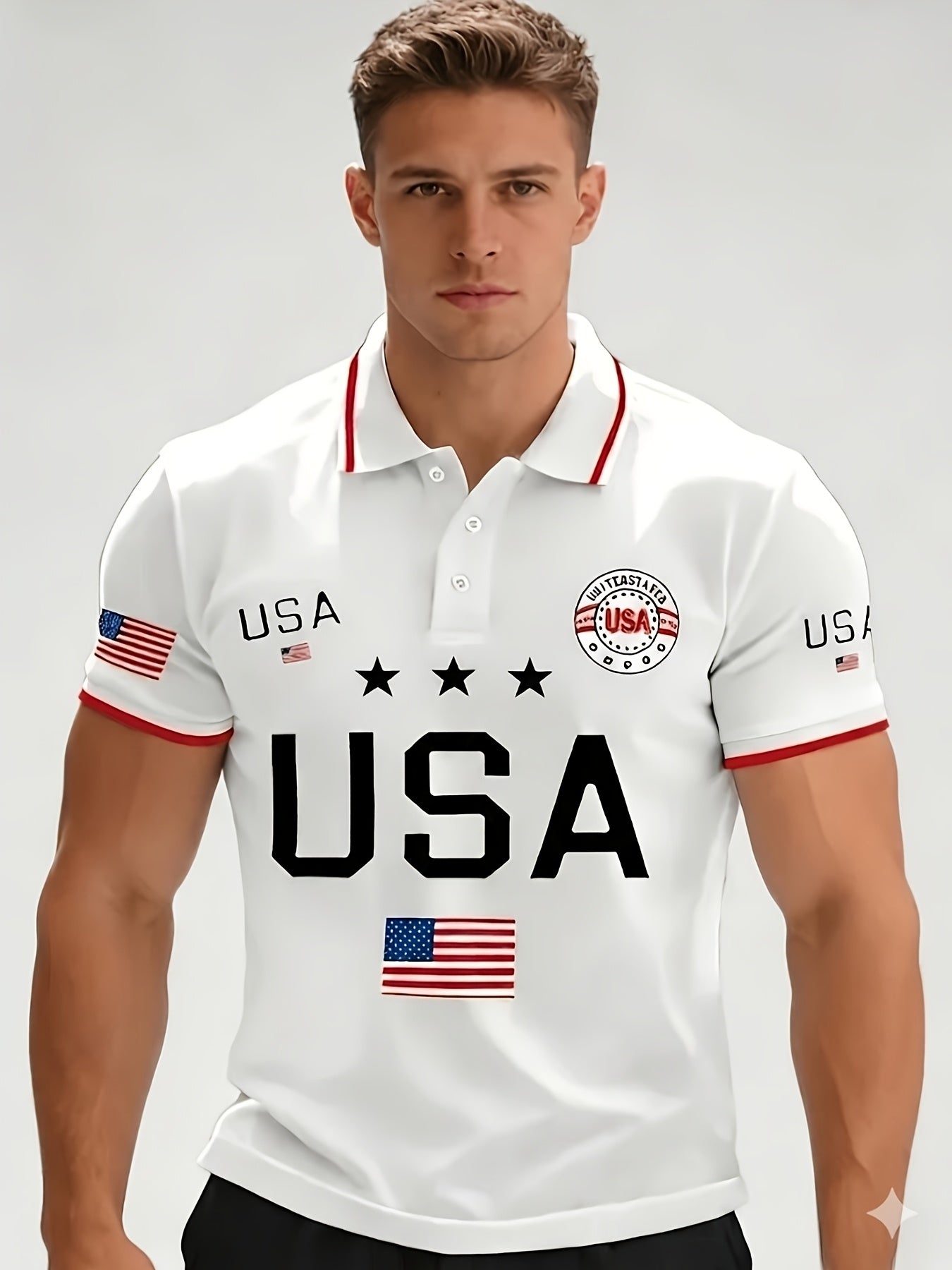 Men's Plus Size Polo Shirt – 250th Anniversary Print