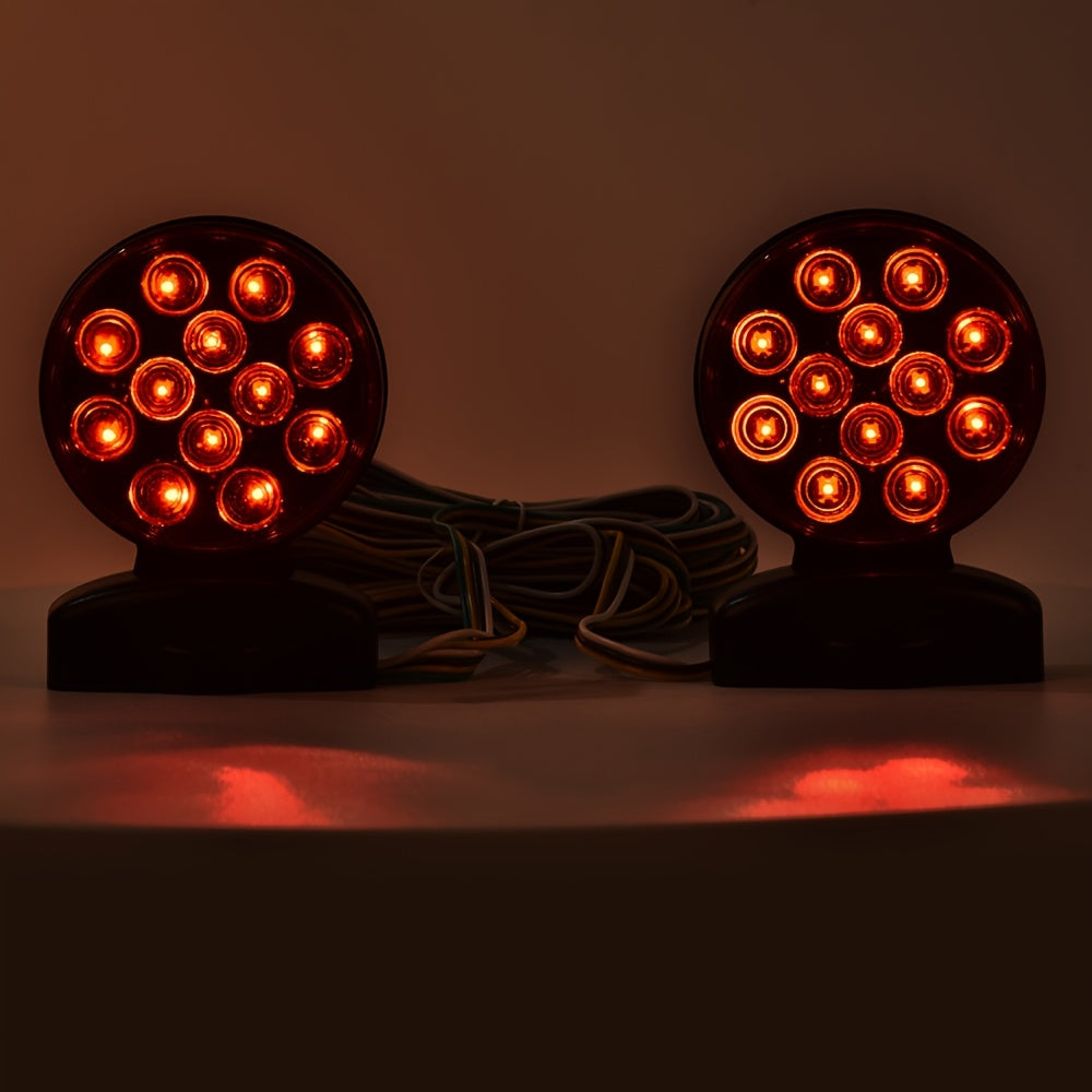Magnetic Towing Light 12V Tow Trailer Lights Brake Tail Signal 12 Volt Kit,, Wire Trailer Lights Kit