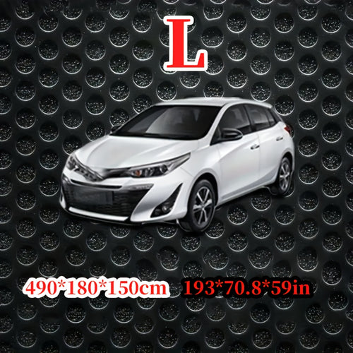 High-Grade Polyester Car Cover - Comprehensive Protection, Sun Protection, Thickened Rain And Snow Protection - Suitable for Most Vehicle Models, Black Outdoor Car Cover, Thickened Car Cover, for Vehicle Protection