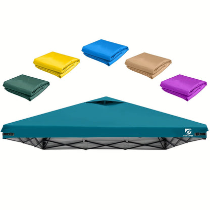 10x10 Canopy Replacement Top Cover for Straight Leg Tents – Ventilation Ports, Instant Shade, 11 Color Options – Waterproof Pop-Up Canopy Top for Camping, Outdoor Events & Backyard (Top Cover Only)