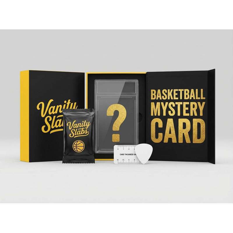Basketball Random Card in Vanity Slab Display – Mystery Collectible with Rookies, Stars, Inserts & Signature-Style Cards | Panini & Topps | Premium Gift for Basketball Fans & Collectors