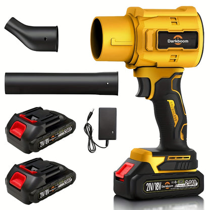 Cordless Handheld Leaf Blower & Air Duster – 45000RPM Turbo Motor, Dual Battery, Car Drying & Cleaning Blower