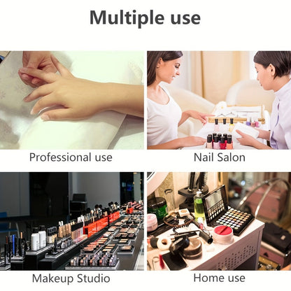 Professional Nail Drill Kit 20000RPM with 6 Drill Bits & 50 Sanding Bands — Electric Manicure Pedicure Machine Low Noise Dual-Hand for Acrylic Gel Natural Nails, Home & Salon Nail File Set, 8-in-1 Option
