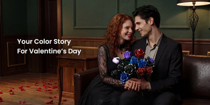 Black Rose Building Blocks Set 152 Pieces – 3 Gothic Artificial Flower Bouquet Brick Model Kit for Adults Teens, Unique Display Decor Gift for Valentine Birthday Anniversary Halloween Christmas