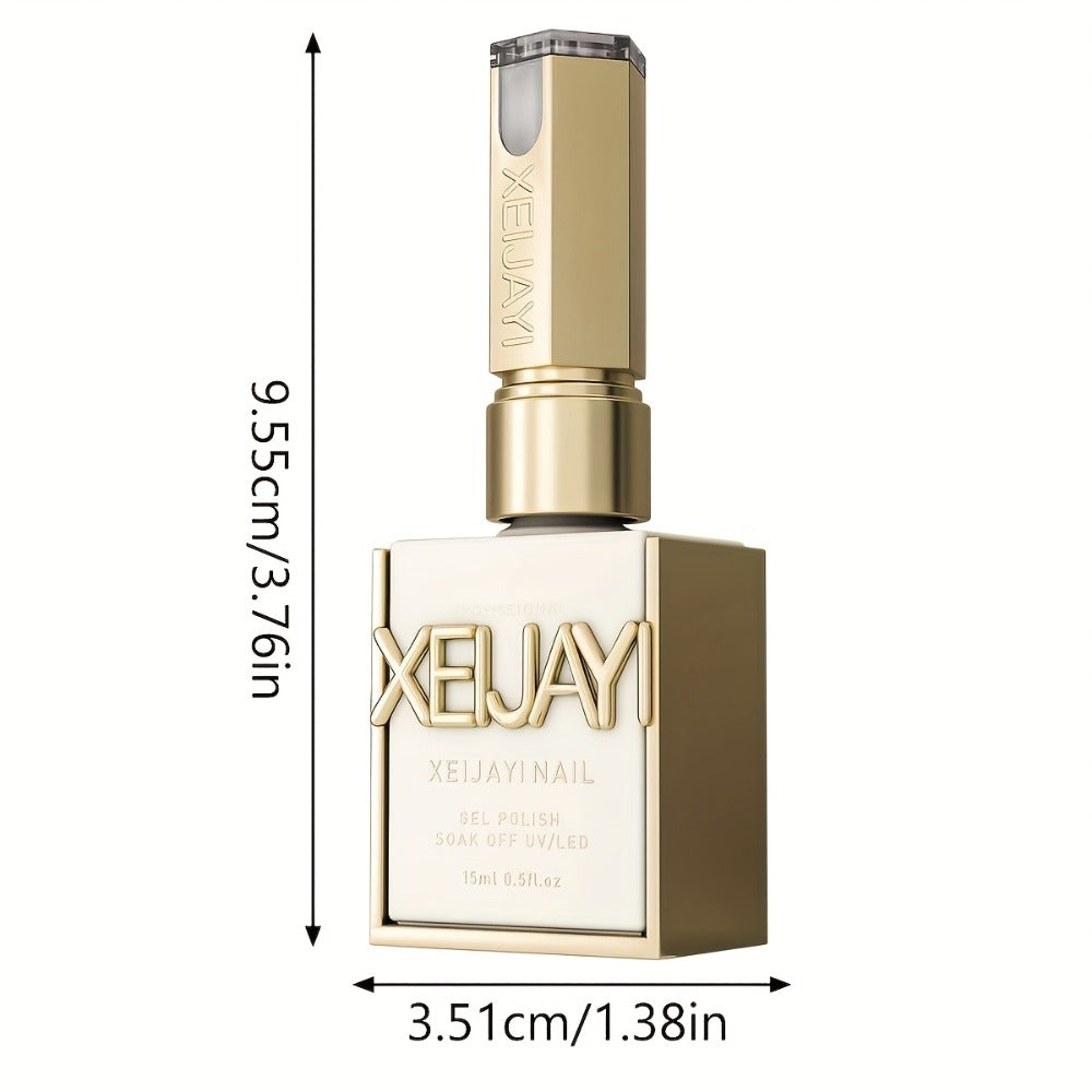 Builder Gel Nail Extension Base 4-in-1 XEIJAYI 2pcs 15ml - Leveling Reinforcement Sealing Adhesion Alcohol-Free Construction Primer Gel for Nail Salons & DIY Strengthening Base Coat 0.51oz Each