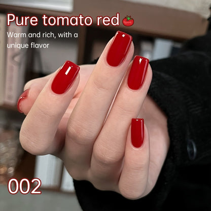 Gradient Gel Nail Polish Set 9pcs Ancola Red Collection – High Saturation Solid Gel, Shiny Gloss Finish, LED Curable Multifunctional Nail Gel | Spring Summer Ombre DIY Manicure Kit for Women